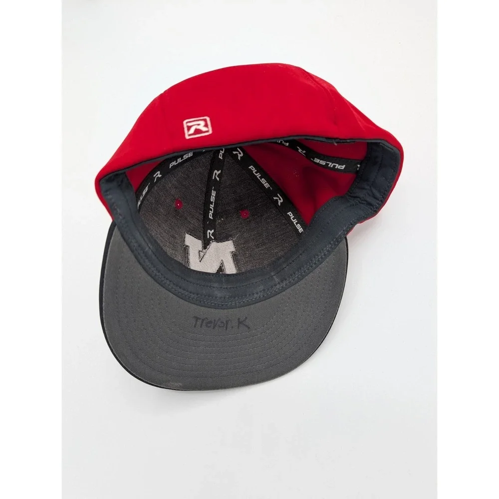 Men's Red Baseball Cap Richardson‎ PTS 20 Size L-XL Big N Logo